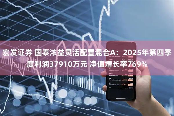 宏发证券 国泰浓益灵活配置混合A：2025年第四季度利润37910万元 净值增长率769%