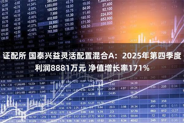 证配所 国泰兴益灵活配置混合A：2025年第四季度利润8881万元 净值增长率171%